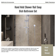 Hand Held Shower Rail Soap Dish Bathroom Set V63-826341