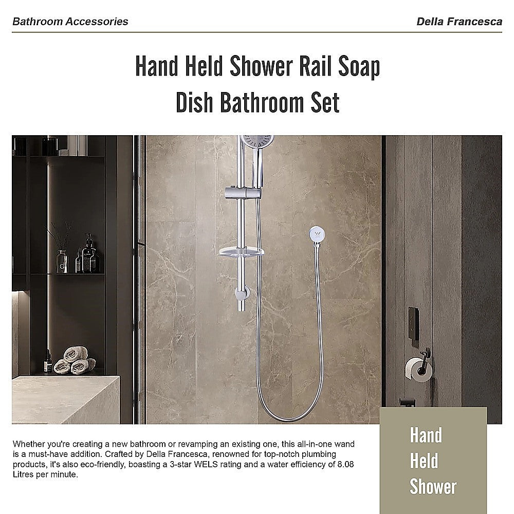 Hand Held Shower Rail Soap Dish Bathroom Set V63-826341