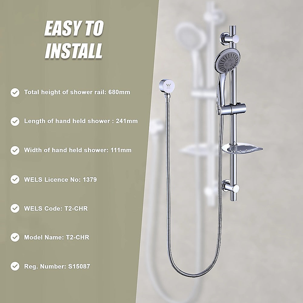 Hand Held Shower Rail Soap Dish Bathroom Set V63-826341
