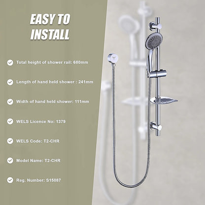 Hand Held Shower Rail Soap Dish Bathroom Set V63-826341