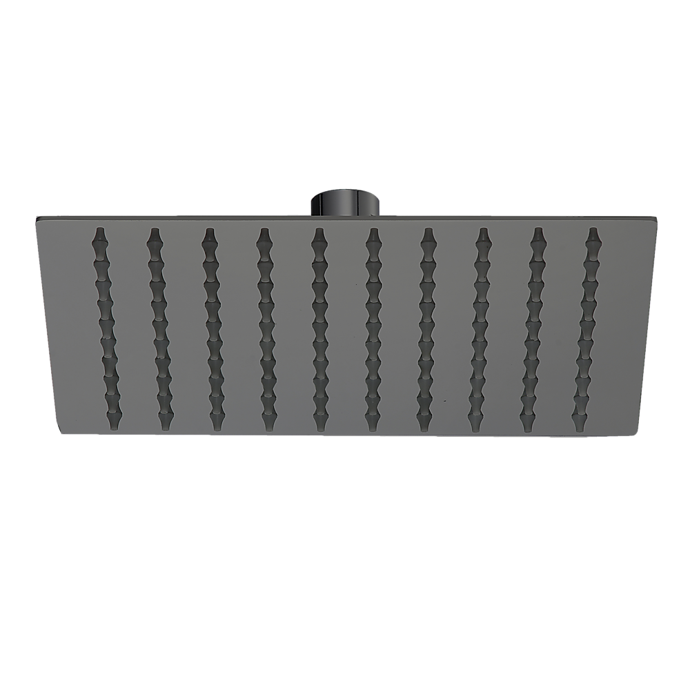 200mm Shower Head Square 304SS Electroplated Matte Black Finish V63-826371