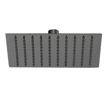 200mm Shower Head Square 304SS Electroplated Matte Black Finish V63-826371