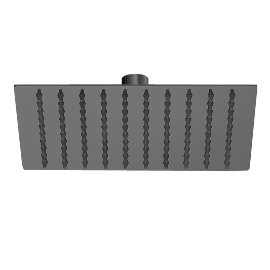 200mm Shower Head Square 304SS Electroplated Matte Black Finish V63-826371