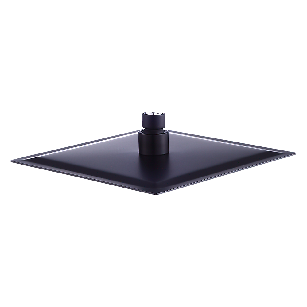 200mm Shower Head Square 304SS Electroplated Matte Black Finish V63-826371
