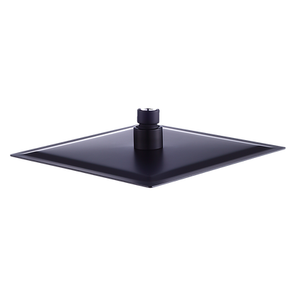 200mm Shower Head Square 304SS Electroplated Matte Black Finish V63-826371