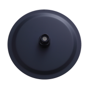 200mm Shower Head Round 304SS Electroplated Matte Black Finish V63-826381