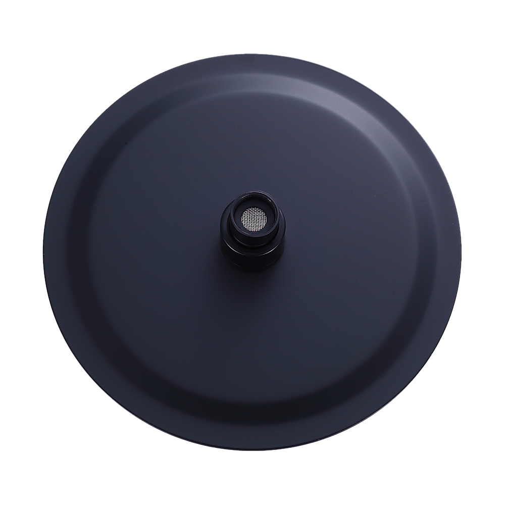 200mm Shower Head Round 304SS Electroplated Matte Black Finish V63-826381