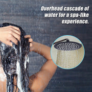 200mm Shower Head Round 304SS Electroplated Matte Black Finish V63-826381