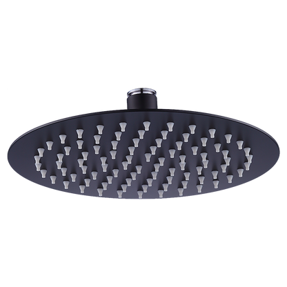 200mm Shower Head Round 304SS Electroplated Matte Black Finish V63-826381