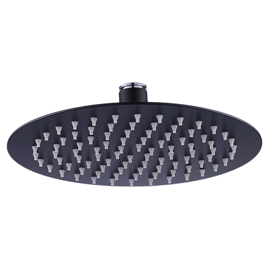 200mm Shower Head Round 304SS Electroplated Matte Black Finish V63-826381