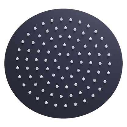 200mm Shower Head Round 304SS Electroplated Matte Black Finish V63-826381