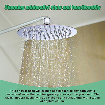 200mm Shower Head Round 304SS Polished Chrome Finish V63-826391