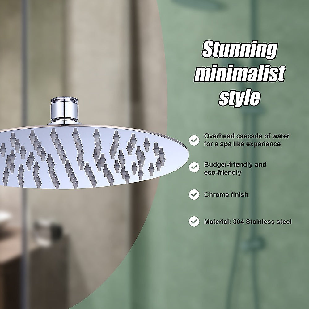 200mm Shower Head Round 304SS Polished Chrome Finish V63-826391