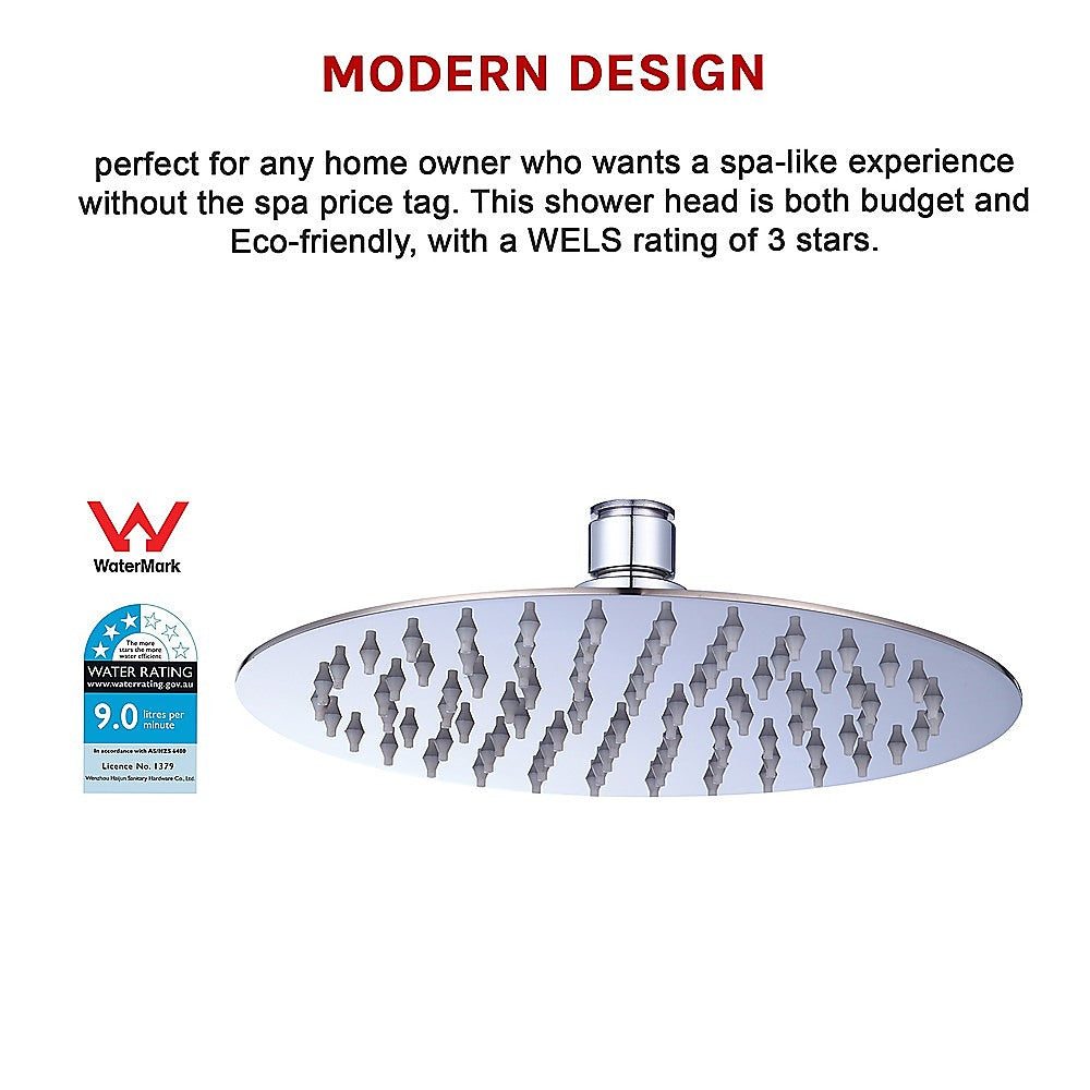 200mm Shower Head Round 304SS Polished Chrome Finish V63-826391