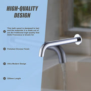 220mm Bath Spout in Polished Chrome Finish V63-826431