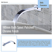 180mm Bath Spout Polished Chrome Finish V63-826441