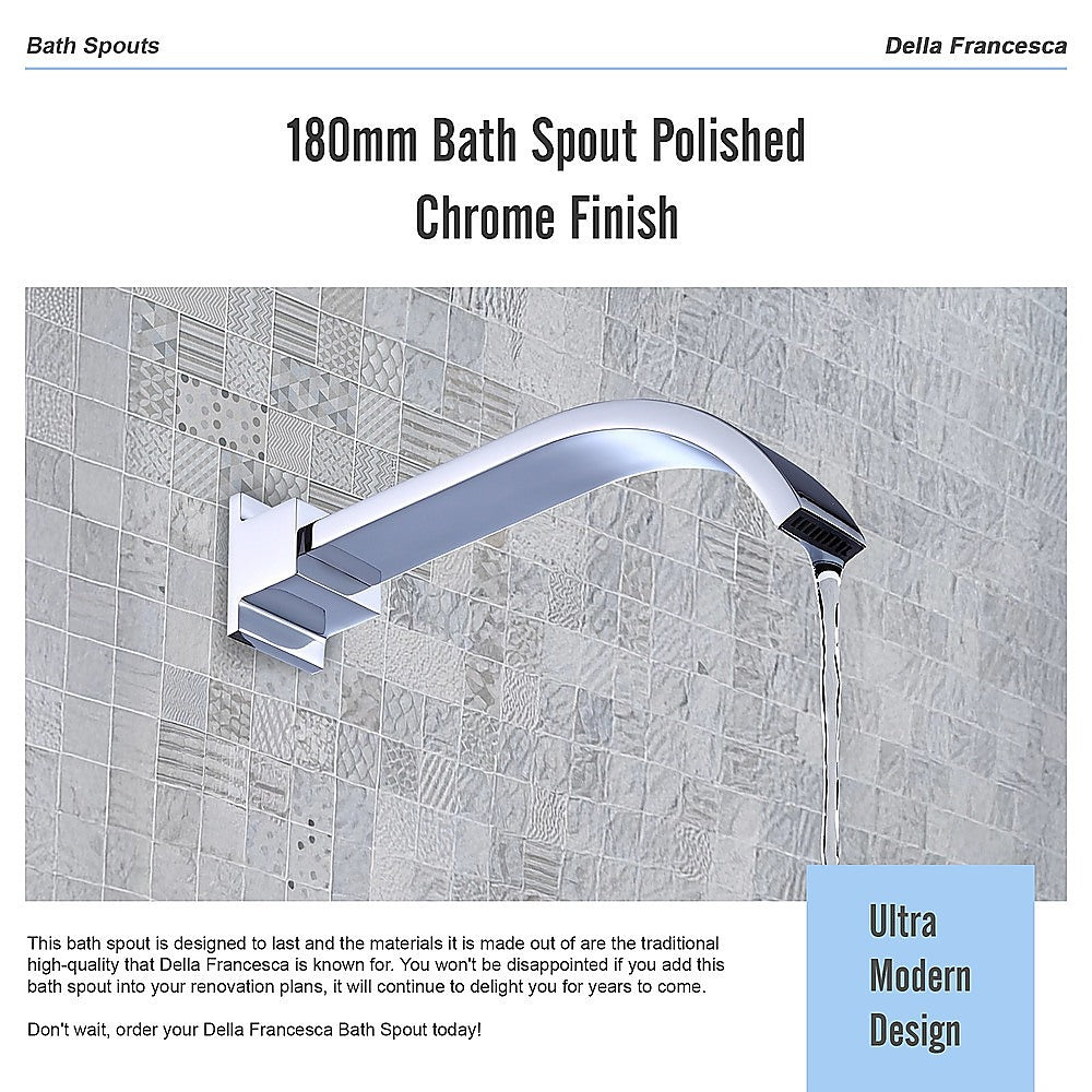 180mm Bath Spout Polished Chrome Finish V63-826441