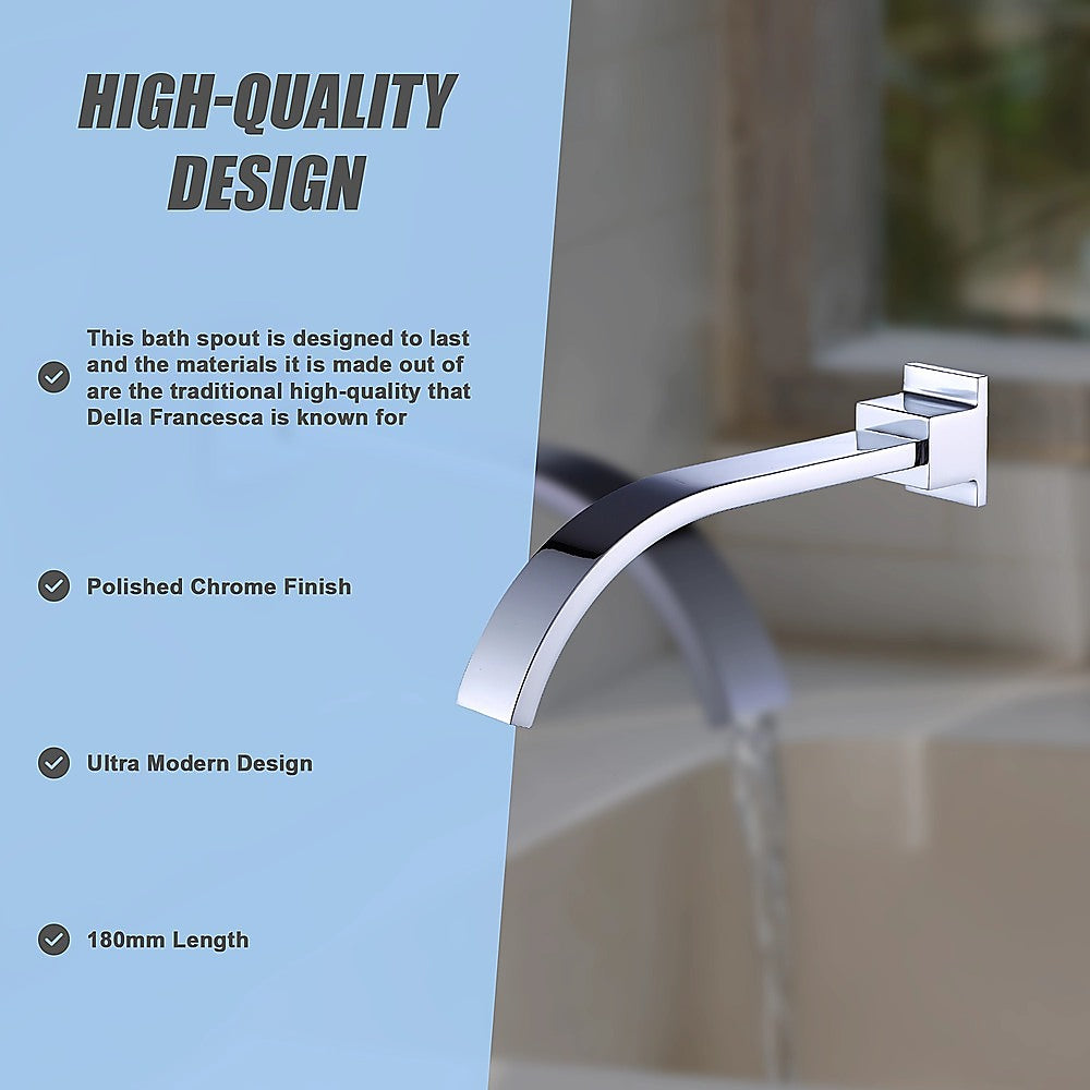 180mm Bath Spout Polished Chrome Finish V63-826441