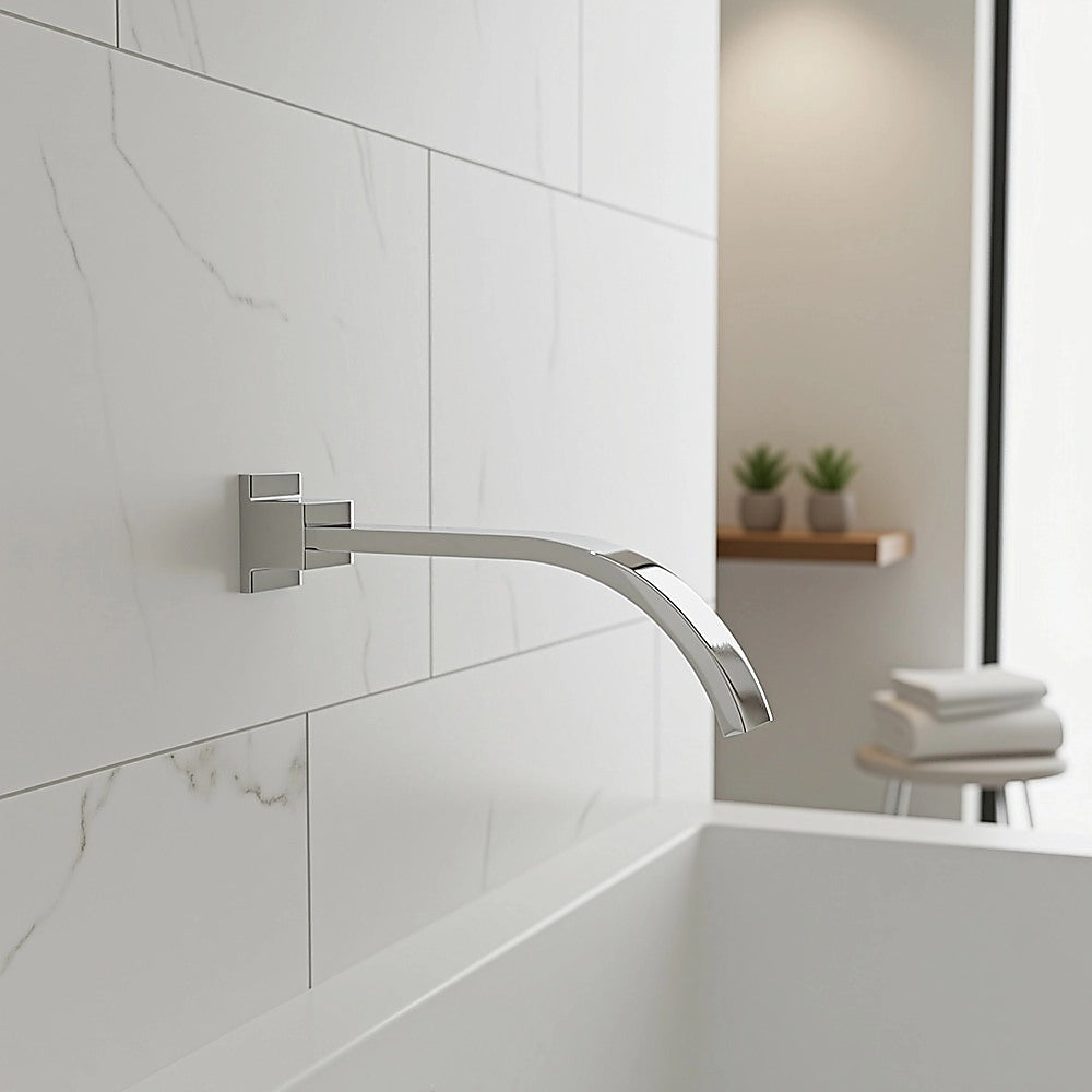 180mm Bath Spout Polished Chrome Finish V63-826441