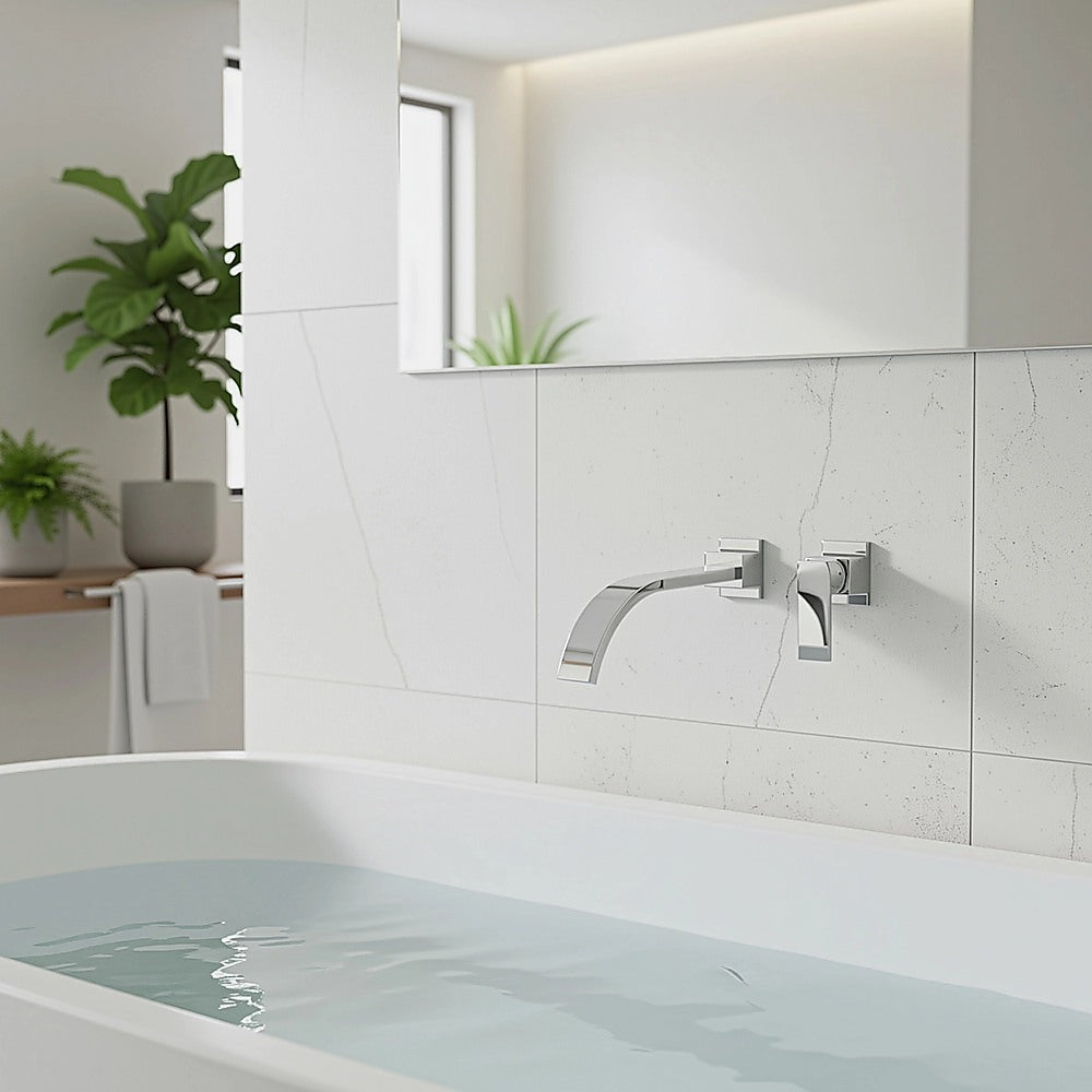 180mm Bath Spout Polished Chrome Finish V63-826441