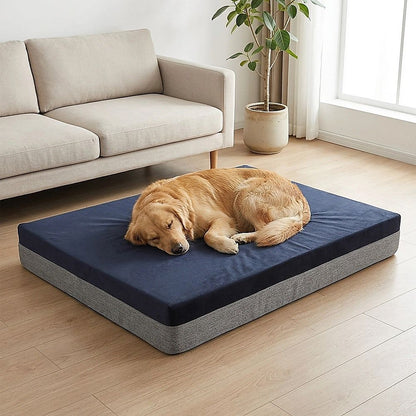 Memory Foam Dog Bed 15CM Thick Large Orthopedic Dog Pet Beds Waterproof Big V63-826461