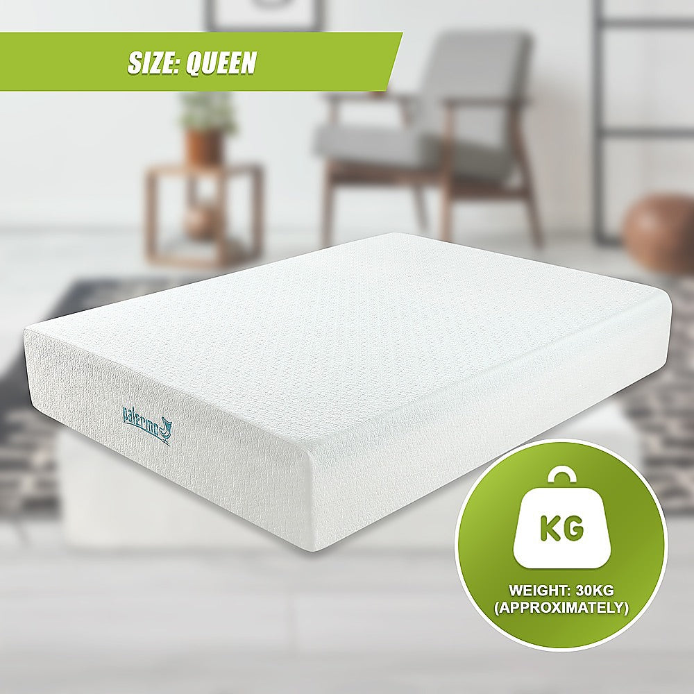 Queen 30cm Green Tea Memory Foam Mattress - Cooling Comfort with CertiPUR-US Certified Foam V63-826471