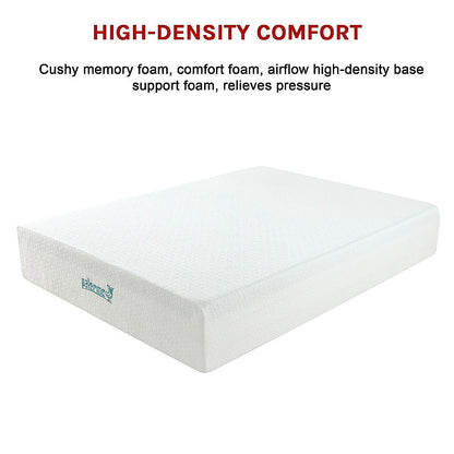 Queen 30cm Green Tea Memory Foam Mattress - Cooling Comfort with CertiPUR-US Certified Foam V63-826471