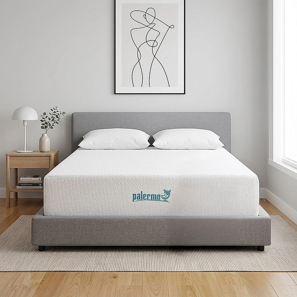 Queen 30cm Green Tea Memory Foam Mattress - Cooling Comfort with CertiPUR-US Certified Foam V63-826471