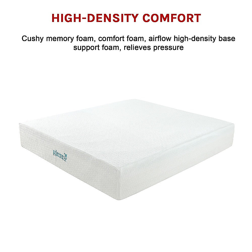 King 30cm Green Tea Memory Foam Mattress - Cooling Comfort with CertiPUR-US Certified Foam V63-826481