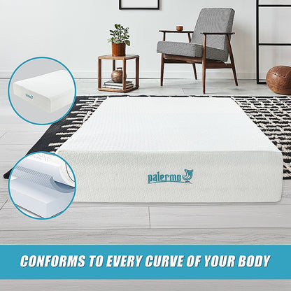 Double 30cm Green Tea Memory Foam Mattress - Cooling Comfort with CertiPUR-US Certified Foam V63-826501