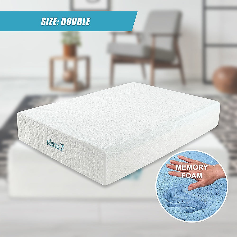 Double 30cm Green Tea Memory Foam Mattress - Cooling Comfort with CertiPUR-US Certified Foam V63-826501
