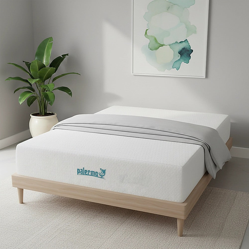 Double 30cm Green Tea Memory Foam Mattress - Cooling Comfort with CertiPUR-US Certified Foam V63-826501