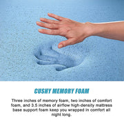 Single 30cm Green Tea Memory Foam Mattress - Cooling Comfort with CertiPUR-US Certified Foam V63-826511
