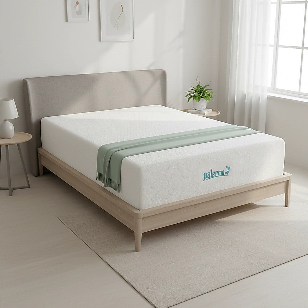Single 30cm Green Tea Memory Foam Mattress - Cooling Comfort with CertiPUR-US Certified Foam V63-826511