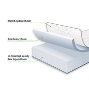 Single Green Tea Memory Foam Mattress - Cooling Comfort with CertiPUR-US Certified Foam V63-826521