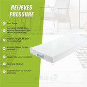 Single Green Tea Memory Foam Mattress - Cooling Comfort with CertiPUR-US Certified Foam V63-826521