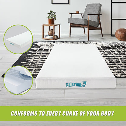 King Single Green Tea Memory Foam Mattress - Cooling Comfort with CertiPUR-US Certified Foam V63-826531