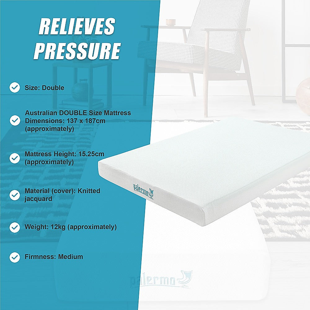 Double Green Tea Memory Foam Mattress - Cooling Comfort with CertiPUR-US Certified Foam V63-826541