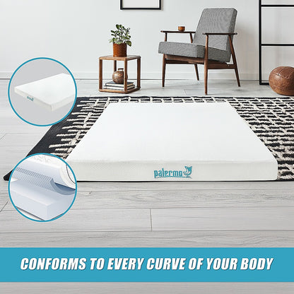 Queen Green Tea Memory Foam Mattress - Cooling Comfort with CertiPUR-US Certified Foam V63-826551