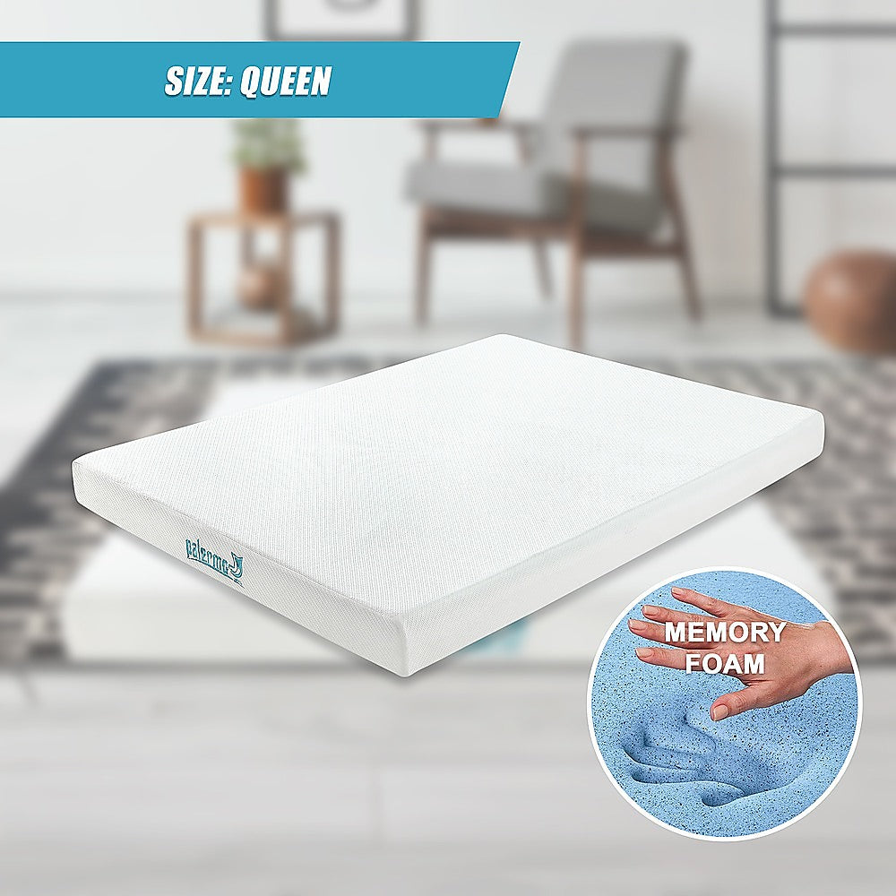 Queen Green Tea Memory Foam Mattress - Cooling Comfort with CertiPUR-US Certified Foam V63-826551