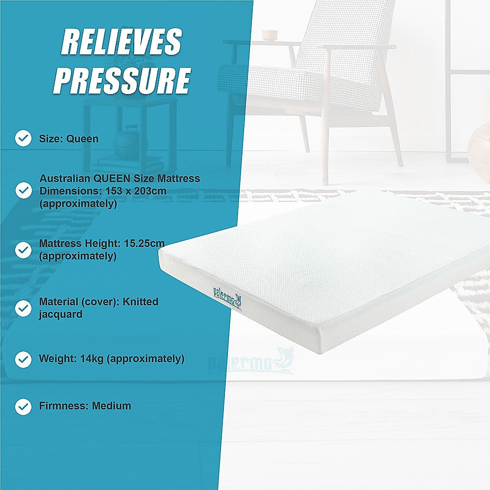 Queen Green Tea Memory Foam Mattress - Cooling Comfort with CertiPUR-US Certified Foam V63-826551