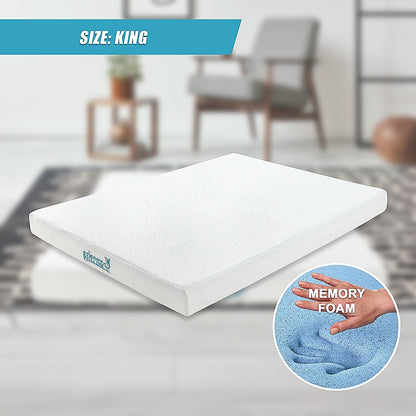 King Green Tea Memory Foam Mattress - Cooling Comfort with CertiPUR-US Certified Foam V63-826561