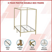 4 Four Poster Double Bed Frame