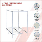 Cream Double Four Poster Bed Frame
