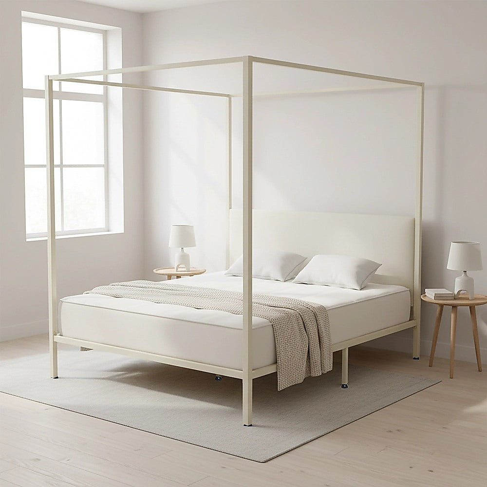 Cream Double Four Poster Bed Frame