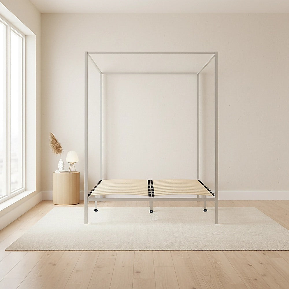 Cream Double Four Poster Bed Frame