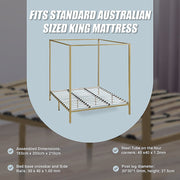 4 Four Poster King Bed Frame