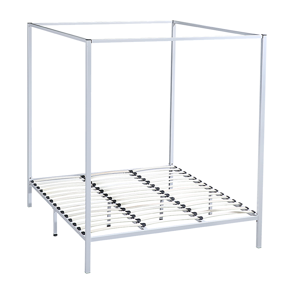 Cream King Four Poster Bed Frame
