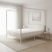Cream King Four Poster Bed Frame