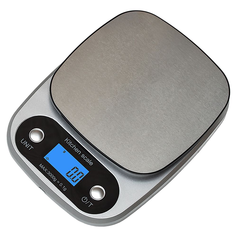 0.1g Digital Kitchen Scale 3kg Rechargeable High Precision Food V63-826651